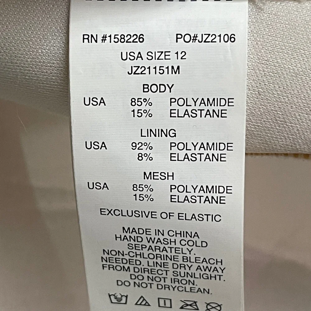 NWT Jantzen Multicolor One-piece Halter Strap Swimsuit 12 - Picture 8 of 8
